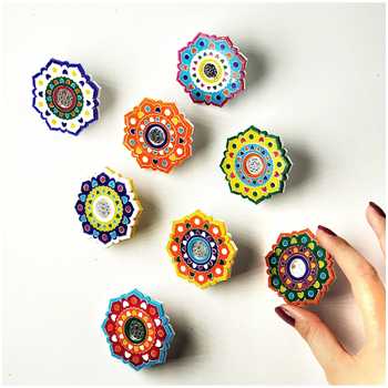 Acrylic mosaic rings (jewelry)