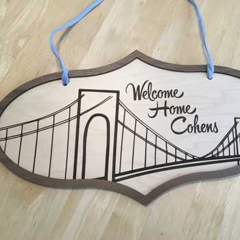 Housewarming sign