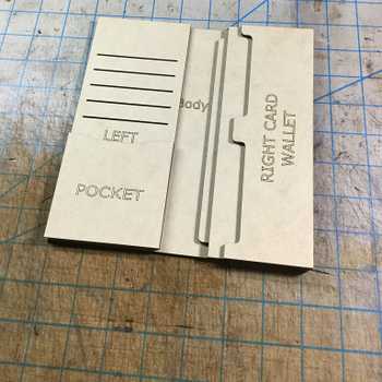 Long wallet template