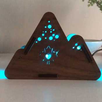 Mountain RGB LED lamp with Canadian patriotic flare ;)